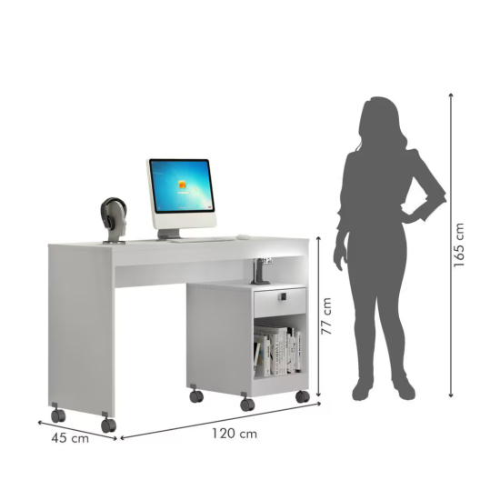 Mesa para Computador Giga Branco