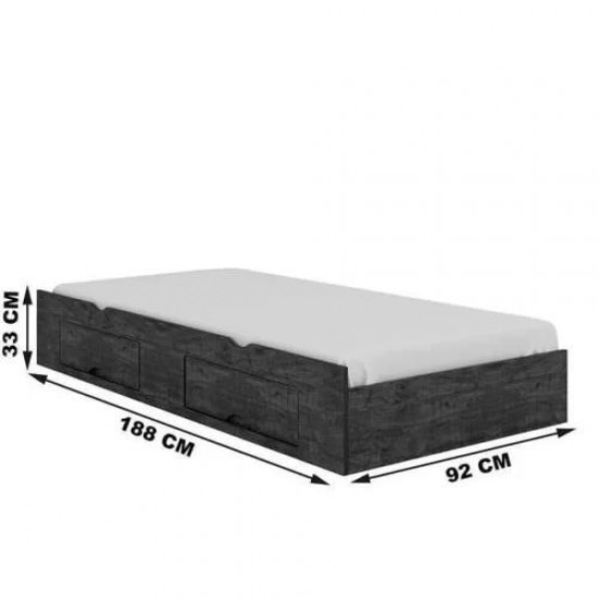 Cama Solteiro Bibox Milenio com cama auxiliar Ype