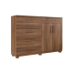 Cômoda Triunfo 2 portas 8 gavetas Castanho