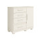 Cômoda New Florença 4 gavetas com sapateira Offwhite