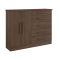 Cômoda 5 Gavetas 2 Portas New Athos Castanho