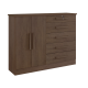 Cômoda 5 Gavetas 2 Portas New Athos Castanho Cômoda 5 Gavetas 2 Portas New Athos Castanho