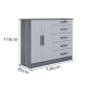 Cômoda 5 Gavetas 2 Portas New Athos Cinamomo com Off Cômoda 5 Gavetas 2 Portas New Athos Cinamomo com Off