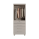 Guarda Roupa 2 Portas 4 Gavetas Maia  Off white