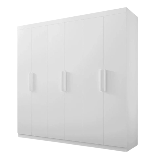 Guarda Roupa Casal Colibri 6 Portas 6 Gavetas Branco