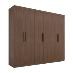 Guarda roupa Casal Colibri 6 Portas 6 Gavetas Castanho