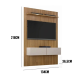 Painel Curitiba Com Nicho 134cm para TV até 50 Polegadas 