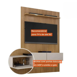 Painel Curitiba Com Nicho 134cm para TV até 50 Polegadas 