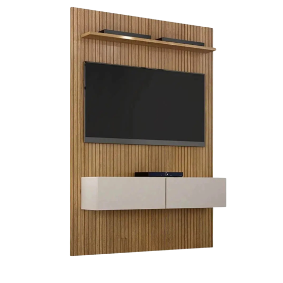 Painel Curitiba Com Nicho 134cm para TV até 50 Polegadas 